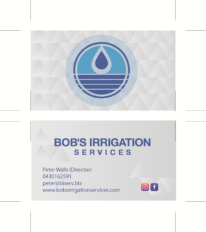Business Card Design by gagana91 for Bob's Irrigation Services | Design #15794914