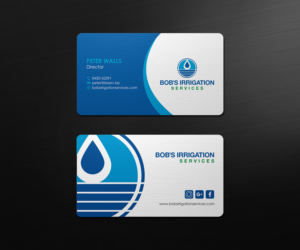 Diseño de Tarjeta de Presentación por logodentity para Bob's Irrigation Services | Diseño: #15794134