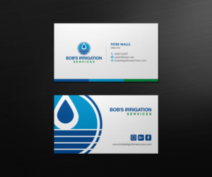 Diseño de Tarjeta de Presentación por logodentity para Bob's Irrigation Services | Diseño: #15794508