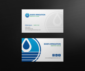 Diseño de Tarjeta de Presentación por logodentity para Bob's Irrigation Services | Diseño: #15794728