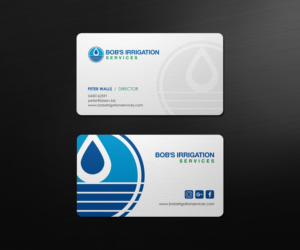 Diseño de Tarjeta de Presentación por logodentity para Bob's Irrigation Services | Diseño: #15802052