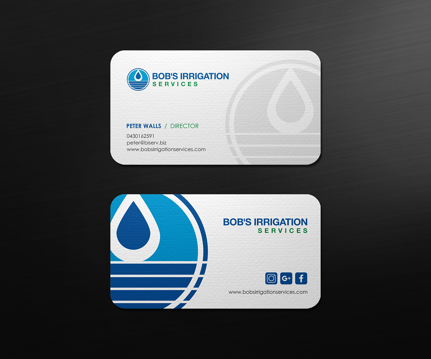 Business Card Design by logodentity for Bob's Irrigation Services | Design #15806472