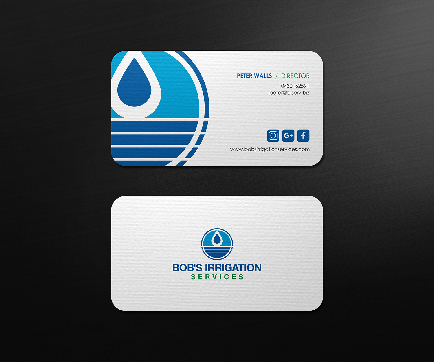 Business Card Design by logodentity for Bob's Irrigation Services | Design #15806638