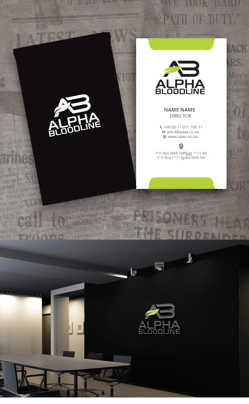 Diseño de Logo por zebronicgraphic para ALPHA BLOODLINE | Diseño #15796857