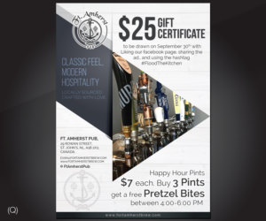 Advertisements needed for new pub to expand clientele