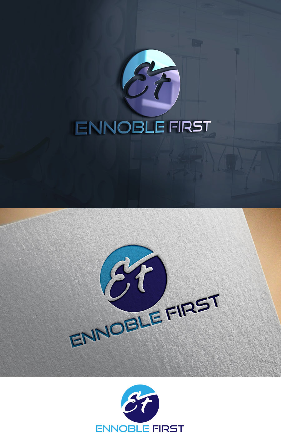 Logo Design by saeinpahore41504 for Ennoble First Inc. | Design #15795004