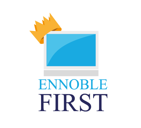 Logo Design by Crafty Fox Design for Ennoble First Inc. | Design #15894877