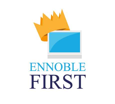 Logo Design by Crafty Fox Design for Ennoble First Inc. | Design #15894881