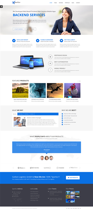 Web Design by Ummer Aftab for Carbon Logistics GmbH | Design: #2614500