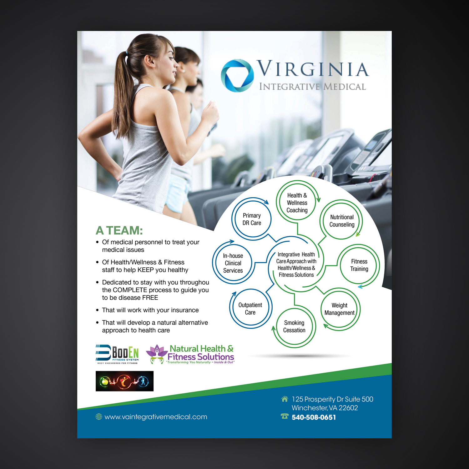 Flyer Design by Mariyam Khan for Natural Health & Fitness Solutions | Design #15799665