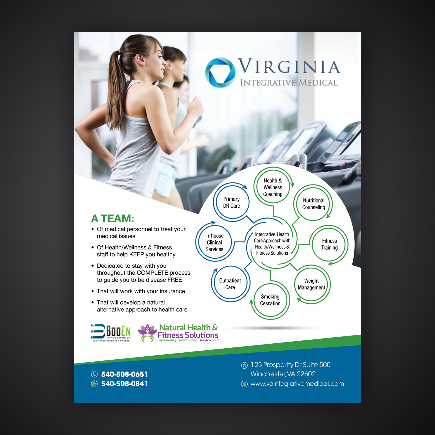 Diseño de Flyer por Mariyam Khan para Natural Health & Fitness Solutions | Diseño: #15814795