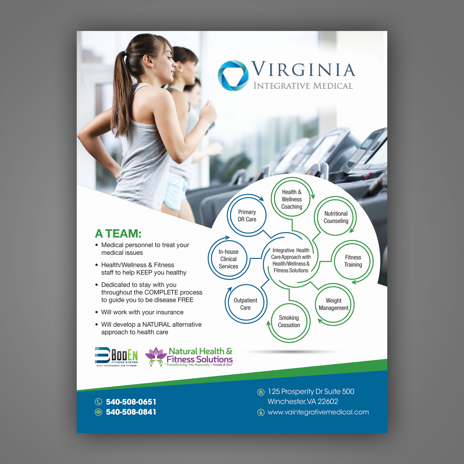 Design de Flyer par Mariyam Khan pour Natural Health & Fitness Solutions | Design #15870165