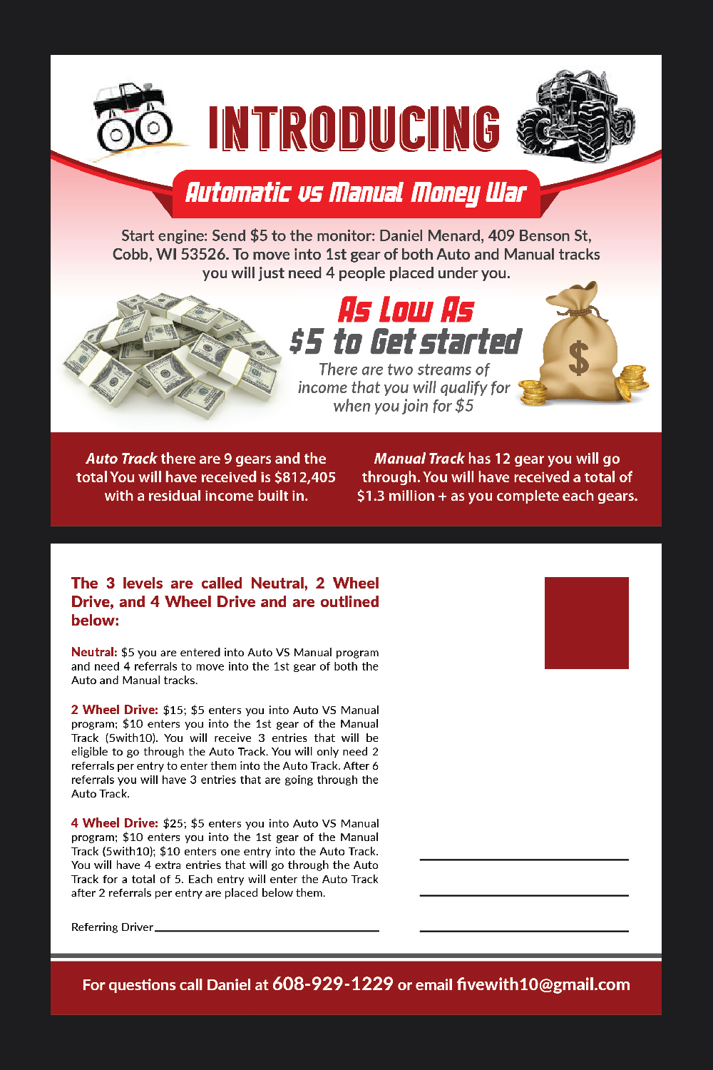 Postcard Design by Deziners Zone for 5with10 | Design #15855336