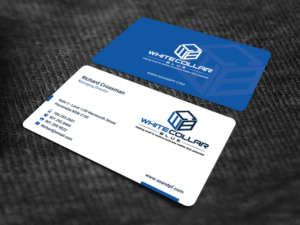 WhiteCollarBlue - Double Sided Business Card | Business Card Design by Sandaruwan