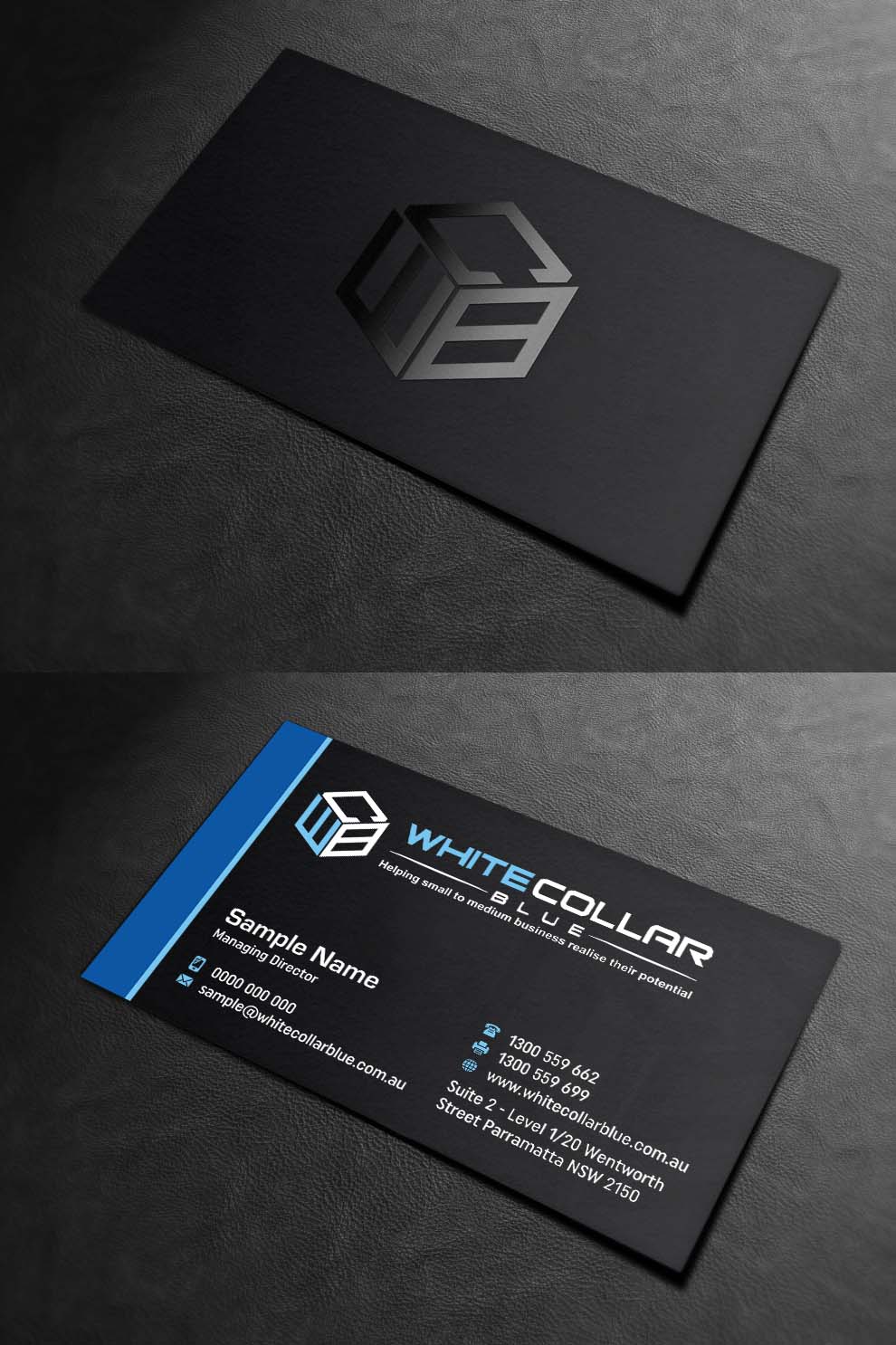 Visitenkarten-Design von INDIAN_Ashok für WhiteCollarBlue | Design #15796799