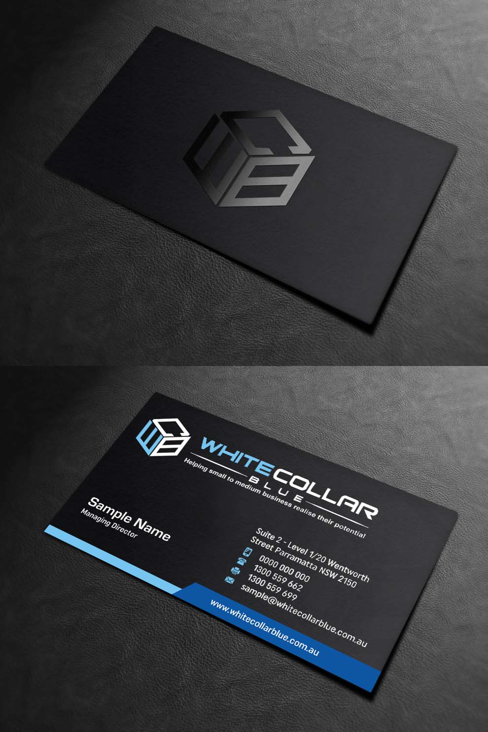 Visitenkarten-Design von INDIAN_Ashok für WhiteCollarBlue | Design #15796802