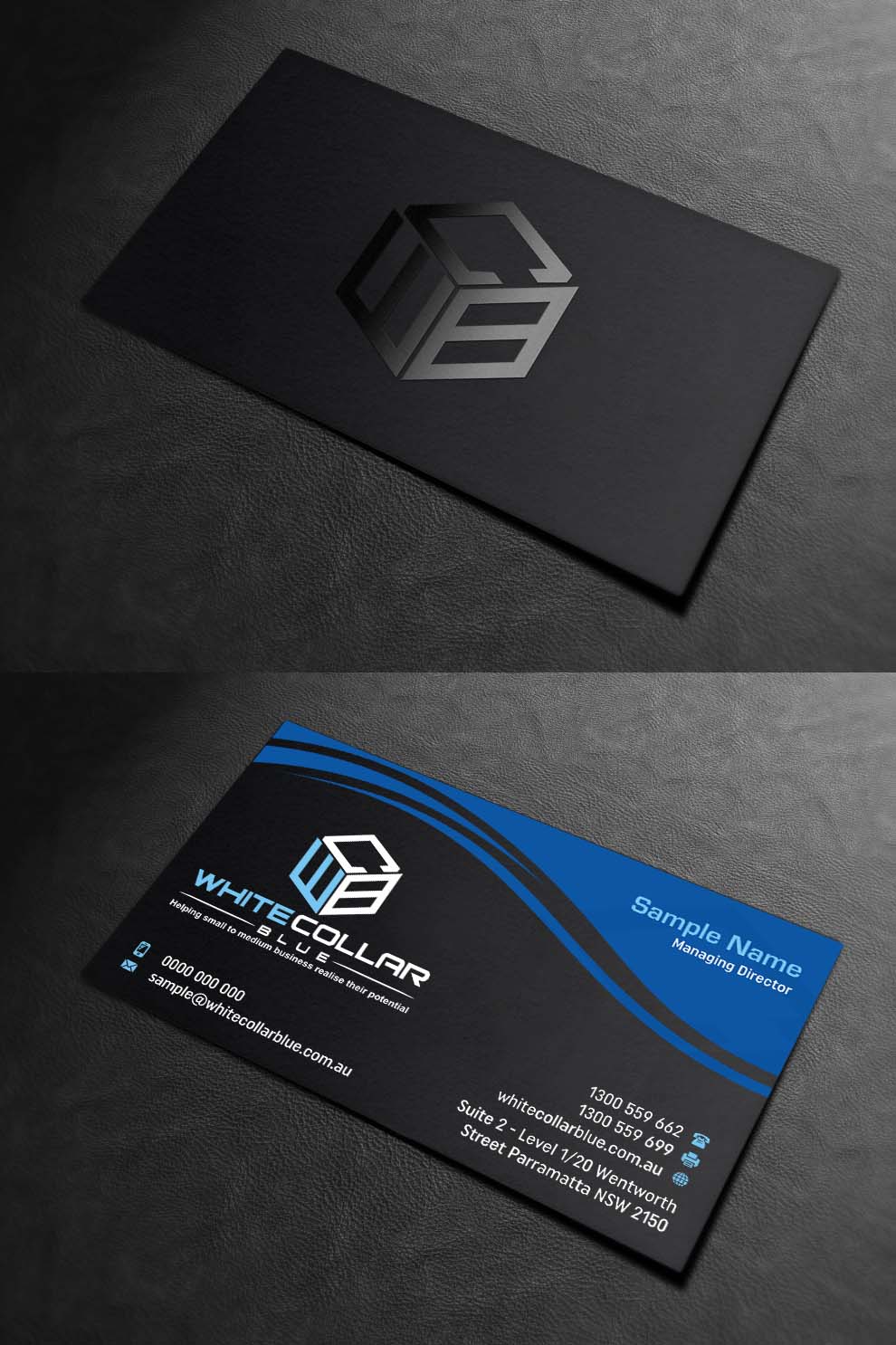 Visitenkarten-Design von INDIAN_Ashok für WhiteCollarBlue | Design #15796804