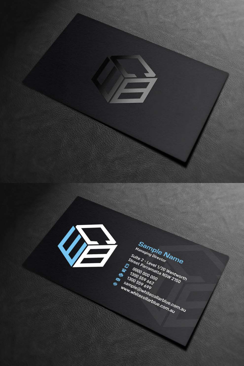 Business Card Design by INDIAN_Ashok for WhiteCollarBlue | Design #15796813