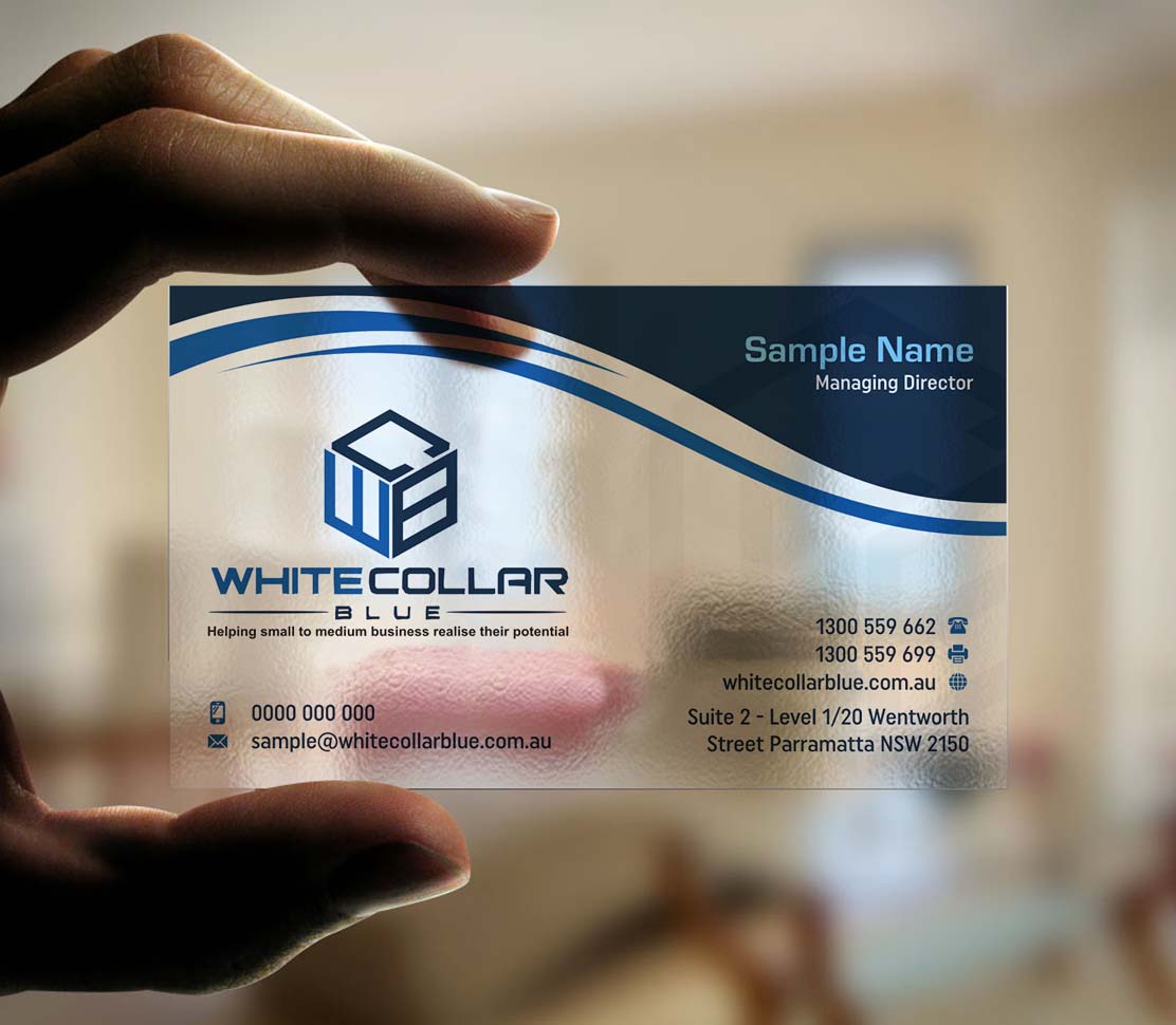 Business Card Design by INDIAN_Ashok for WhiteCollarBlue | Design #15796823