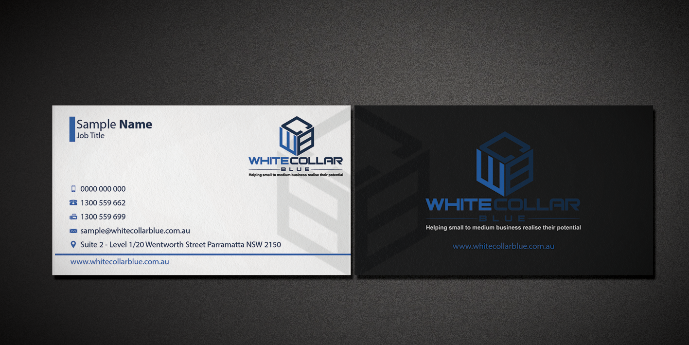 Business Card Design by Riz' for WhiteCollarBlue | Design #15793667
