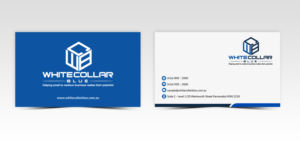 Business Card Design by Pointless Pixels India for WhiteCollarBlue | Design #15793895