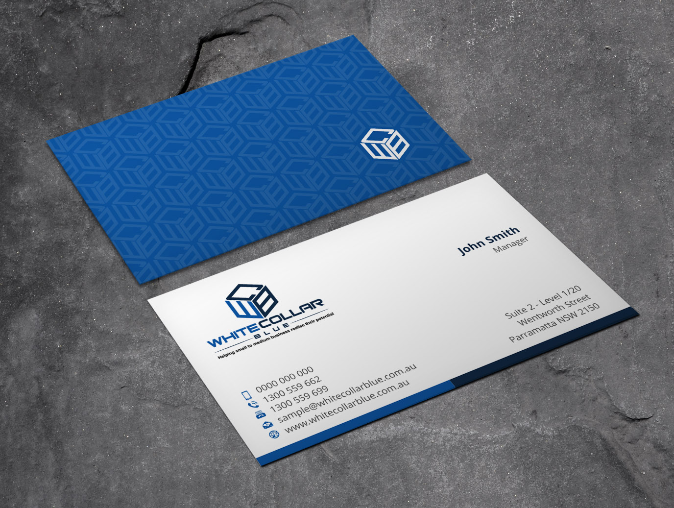 Diseño de Tarjeta de Presentación por Xpert para WhiteCollarBlue | Diseño #15791136