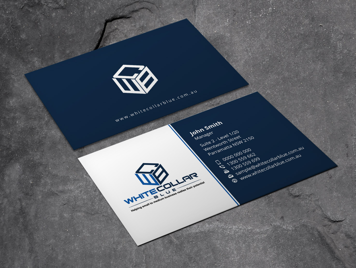 Diseño de Tarjeta de Presentación por Xpert para WhiteCollarBlue | Diseño #15791137