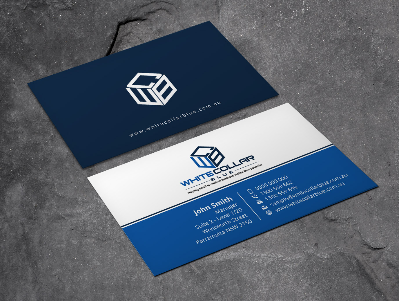 Business Card Design by Xpert for WhiteCollarBlue | Design #15791138