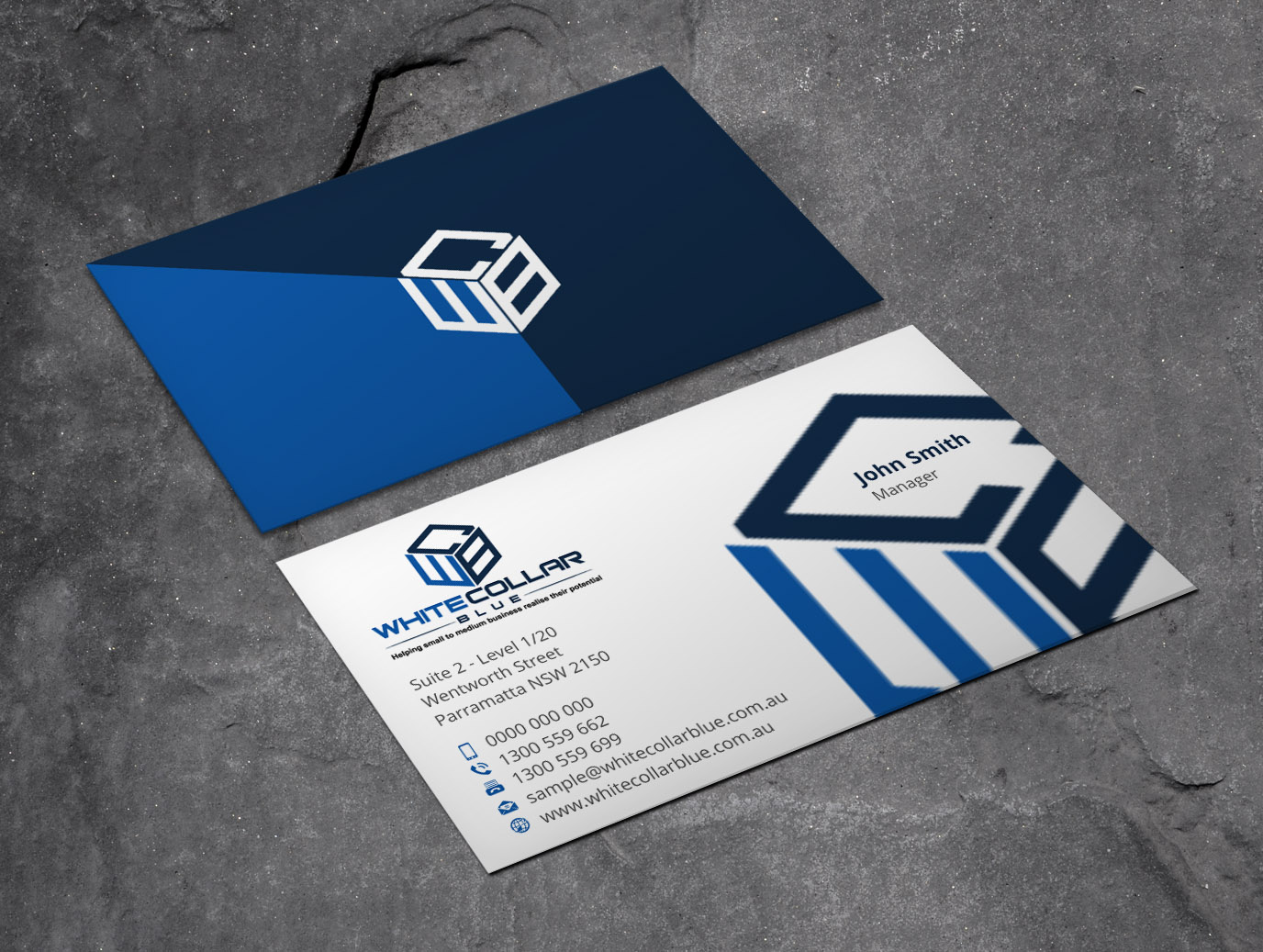 Diseño de Tarjeta de Presentación por Xpert para WhiteCollarBlue | Diseño #15791148