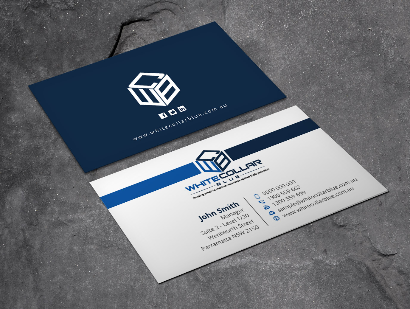 Visitenkarten-Design von Xpert für WhiteCollarBlue | Design #15816300