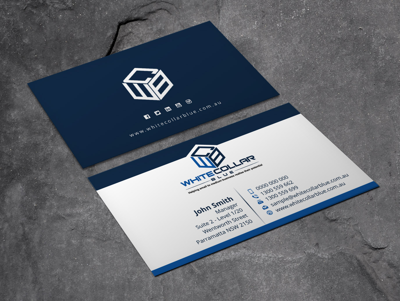 Business Card Design by Xpert for WhiteCollarBlue | Design: #15951438