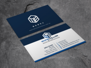 WhiteCollarBlue - Double Sided Business Card | Business Card Design by Xpert