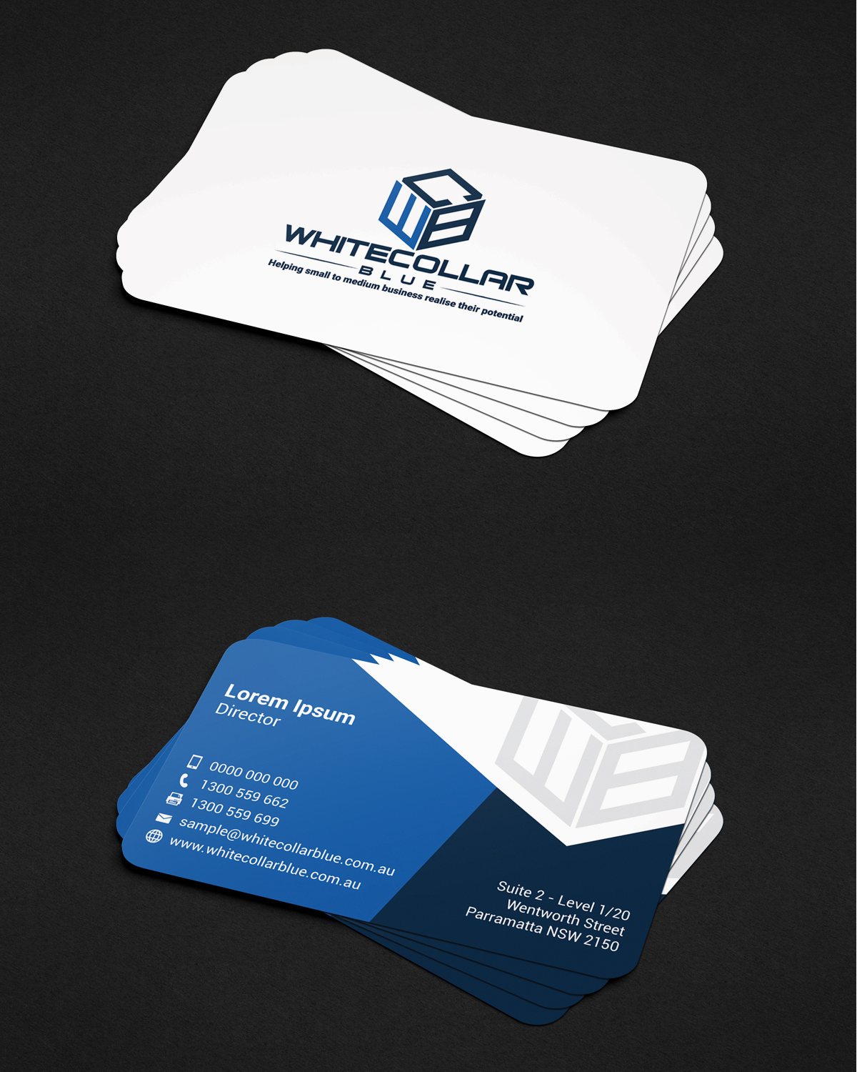 Visitenkarten-Design von JK18 für WhiteCollarBlue | Design #15793521