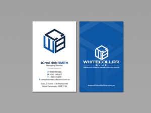 Diseño de Tarjeta de Presentación por Creations Box 2015 para WhiteCollarBlue | Diseño: #15796125