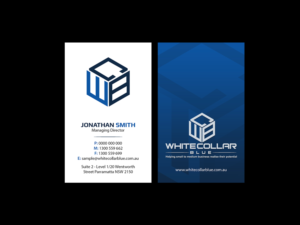 Business Card Design by Creations Box 2015 for WhiteCollarBlue | Design: #15800505
