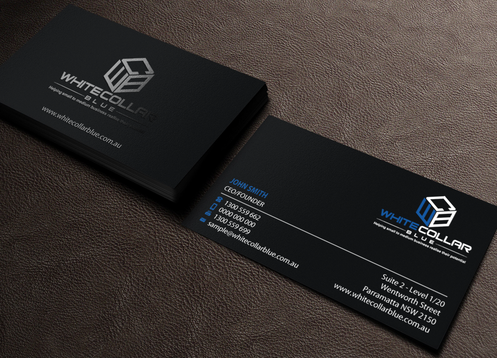 Business Card Design by Brand aid for WhiteCollarBlue | Design #15797638