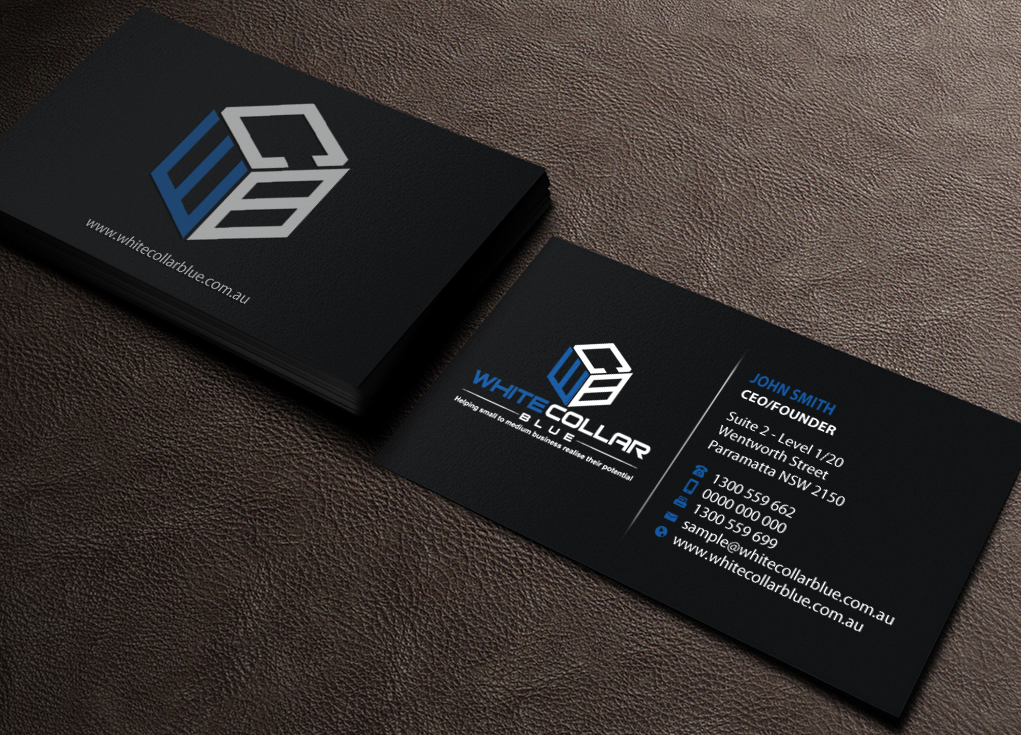 Business Card Design by Brand aid for WhiteCollarBlue | Design #15797640
