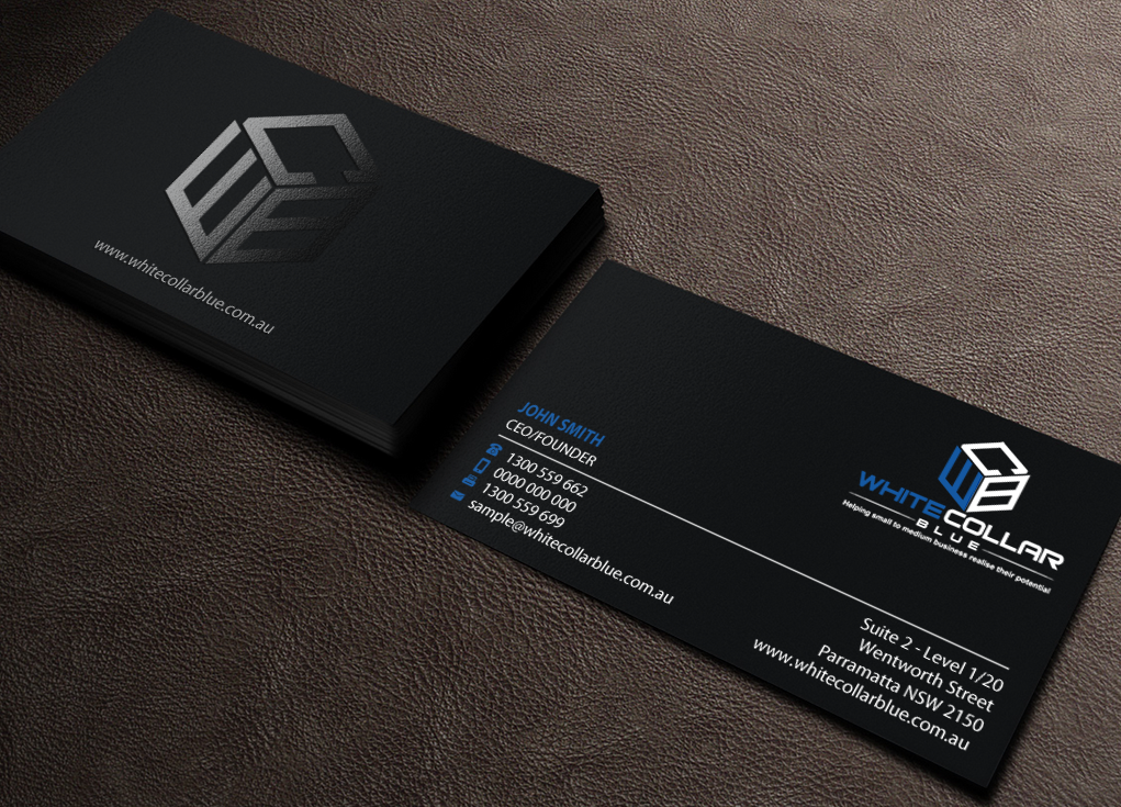 Business Card Design by Brand aid for WhiteCollarBlue | Design #15797641