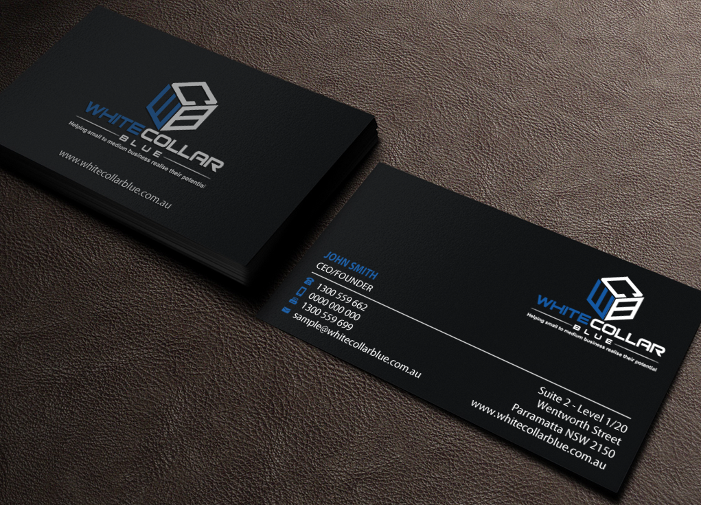 Business Card Design by Brand aid for WhiteCollarBlue | Design #15797643