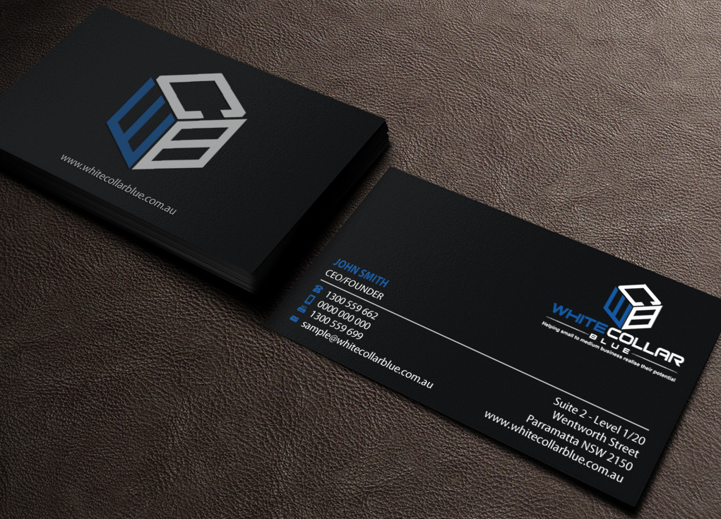 Visitenkarten-Design von Brand aid für WhiteCollarBlue | Design #15797646