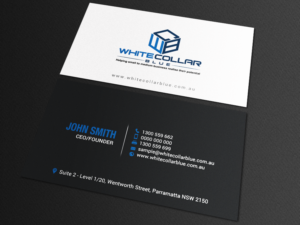 Business Card Design by chandrayaan.creative for WhiteCollarBlue | Design: #15797577