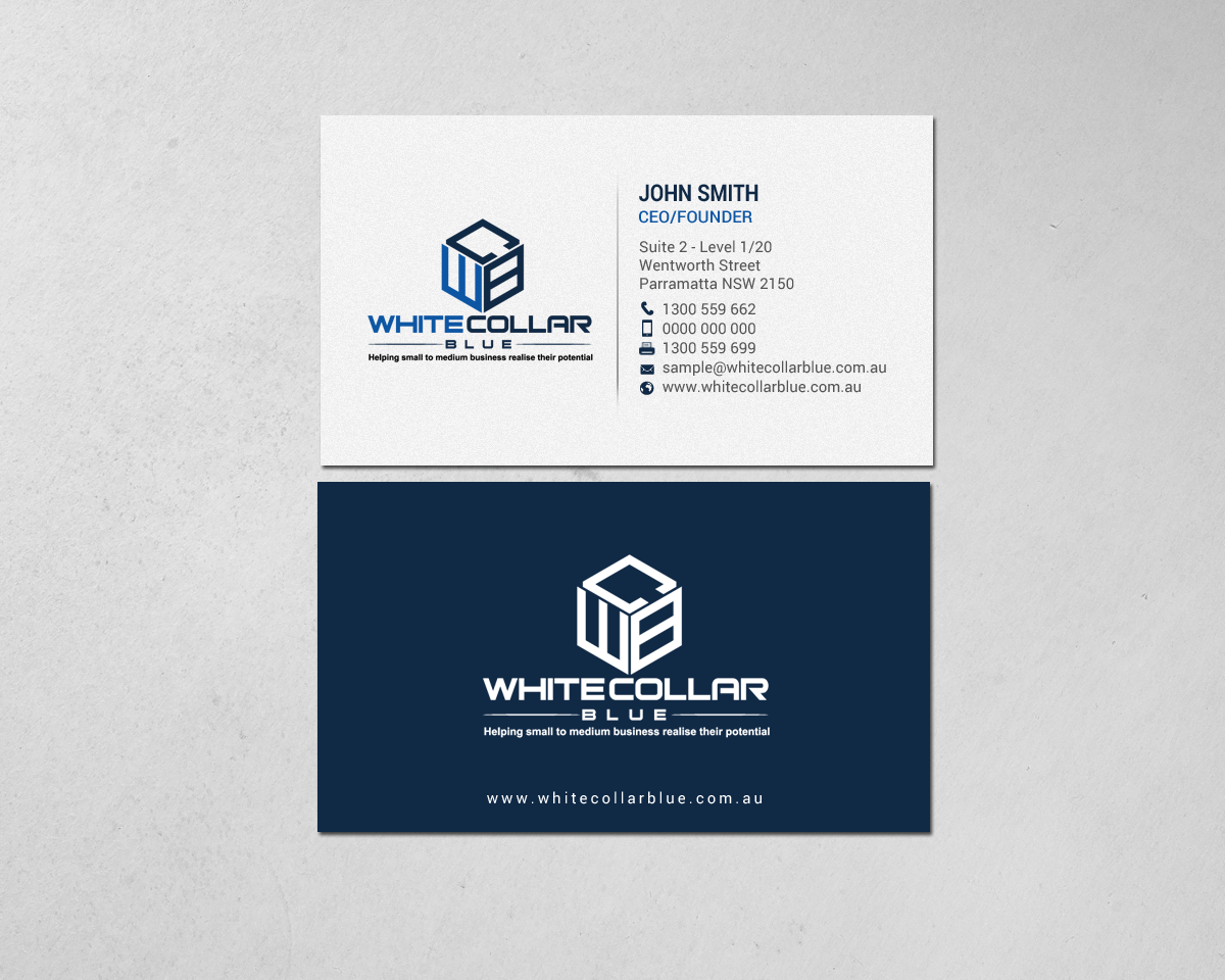 Visitenkarten-Design von chandrayaan.creative für WhiteCollarBlue | Design #15797579