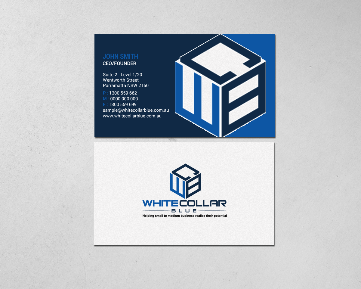 Visitenkarten-Design von chandrayaan.creative für WhiteCollarBlue | Design #15797588
