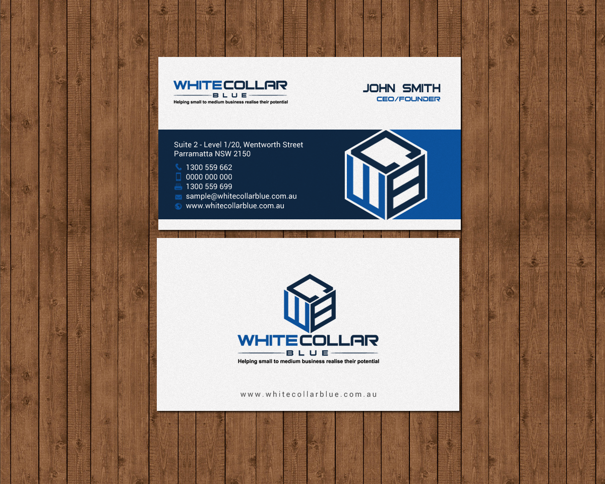 Visitenkarten-Design von chandrayaan.creative für WhiteCollarBlue | Design #15812536