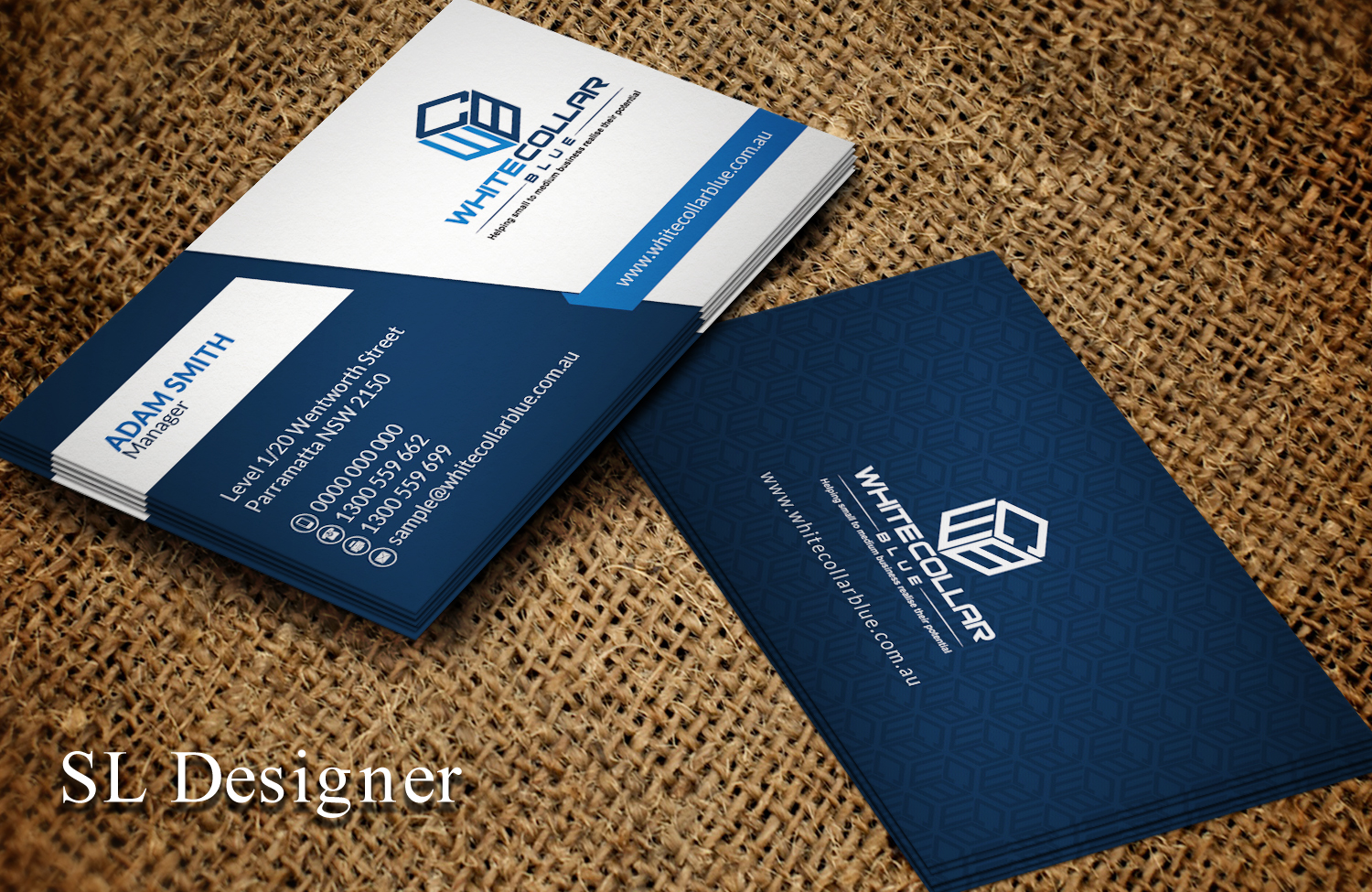 Visitenkarten-Design von SL Designer für WhiteCollarBlue | Design #15796193