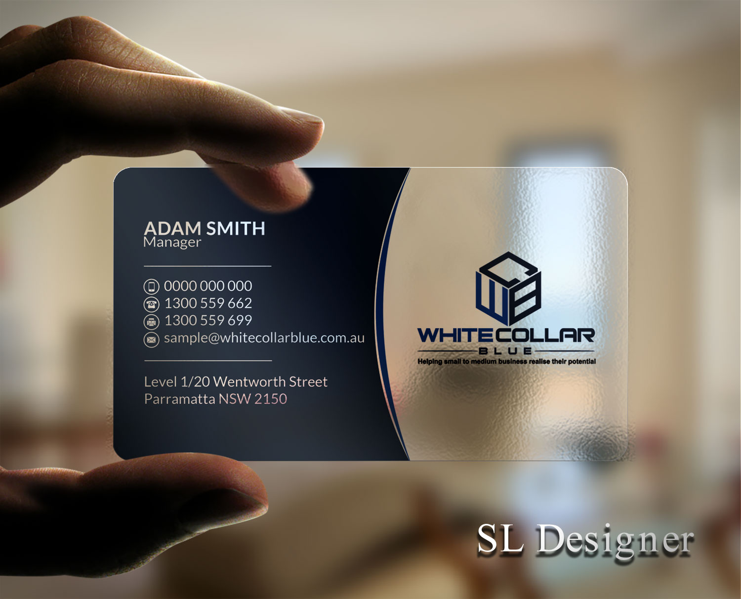 Design de Carte de Visite par SL Designer pour WhiteCollarBlue | Design #15796309