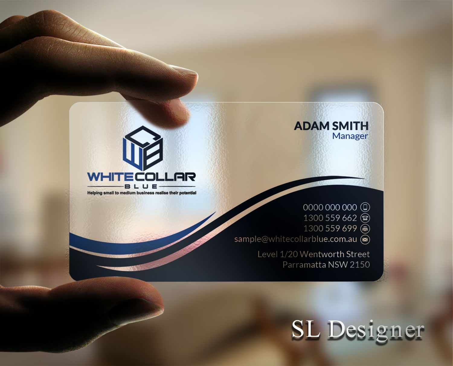 Visitenkarten-Design von SL Designer für WhiteCollarBlue | Design #15796311