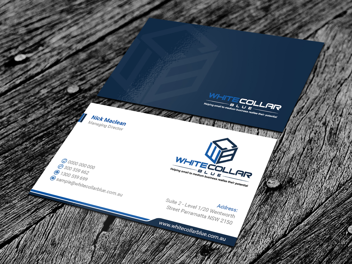 Business Card Design by SS_Designs for WhiteCollarBlue | Design #15967310