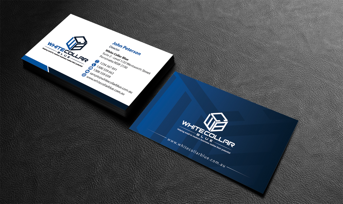 Business Card Design by alpesh9520 for WhiteCollarBlue | Design #15813381