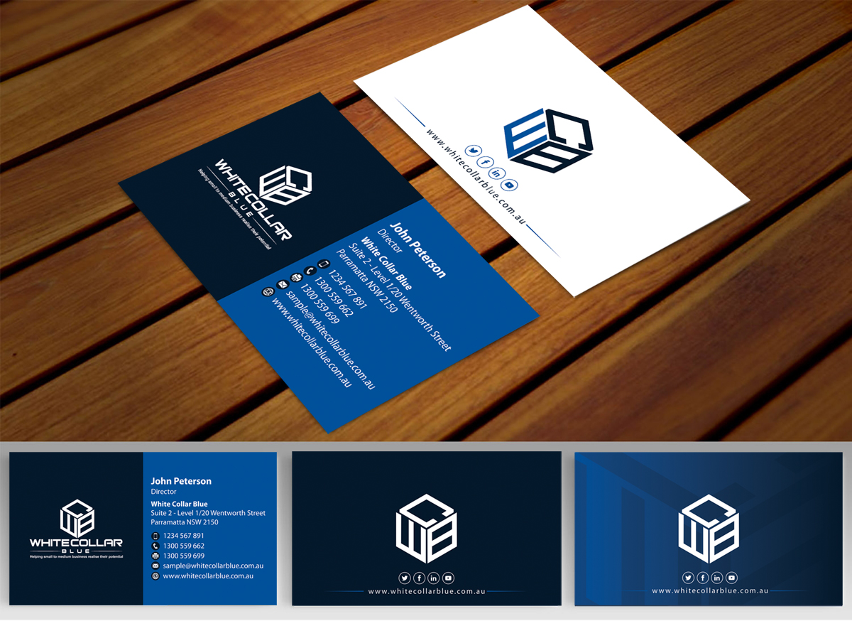 Business Card Design by alpesh9520 for WhiteCollarBlue | Design #15818050